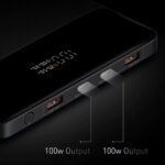 پاوربانک بیسوس مدل Blade HD Edition 100W ظرفیت 20000 میلی آمپر ساعت