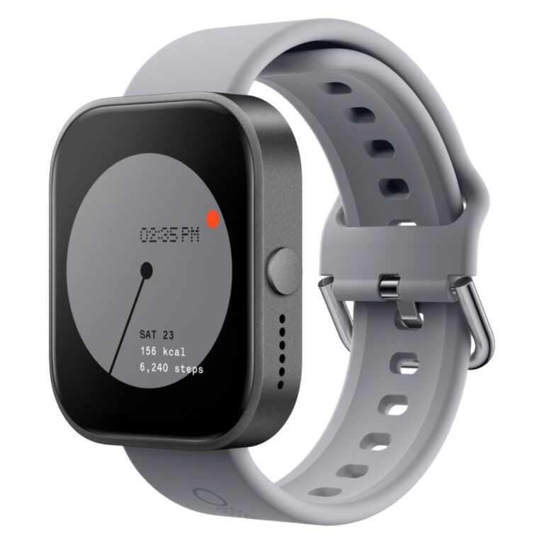 ساعت هوشمند ناتینگ مدل  Nothing CMF Watch Pro دارای قابلیت های صفحه نمایش رنگی، صفحه نمایش لمسی، کنترل سطح اکسیژن خون بند سیلیکون