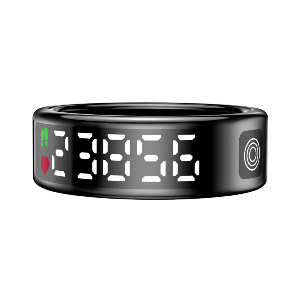 حلقه هوشمند اسمارت رینگ مدل Sr08 رنگ‌ مشکی براق