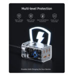 شارژر رومیزی 75 وات 5 پورت ولتمی مدل Vito Go EzTravel به همراه کابل USB-C به USB-C