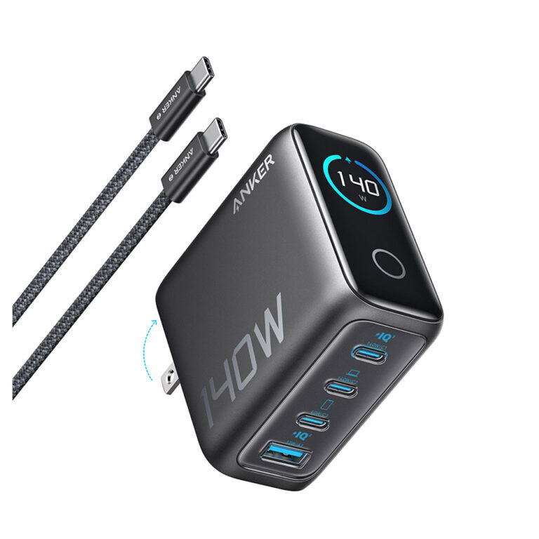 شارژر دیواری 140 وات انکر مدل A2697 به همراه کابل USB-C به طول 1.5 متر