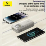 پاوربانک بیسوس مدل NOMOS 30W ظرفیت 20000 میلی آمپر ساعت