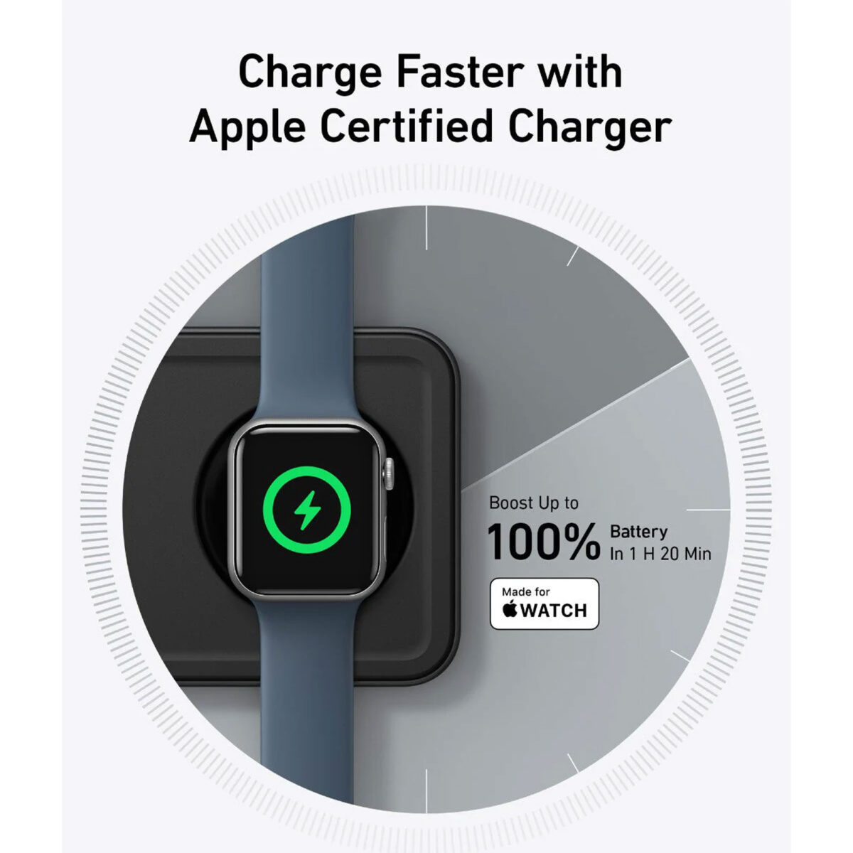 شارژر رومیزی انکر مدل MagGo Wireless Charging به همراه شارژر دیواری 40 وات انکر و کابل USB-C به طول 1.5 متر