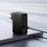 شارژر دیواری 160 وات بیسوس مدل CCGAN160CE به همراه کابل تبدیل USB-C