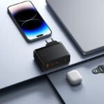 شارژر دیواری 160 وات بیسوس مدل CCGAN160CE به همراه کابل تبدیل USB-C