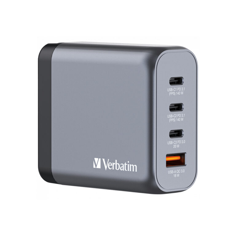 شارژر دیواری 140 وات 4 پورت ورباتیم مدل GNC-140