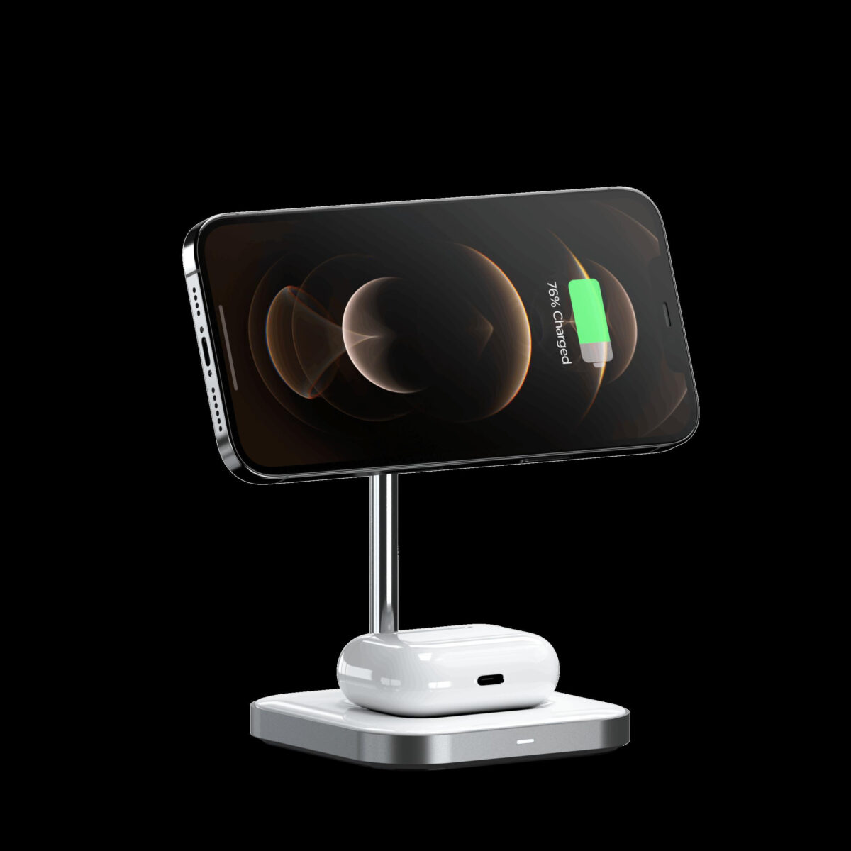 پایه نگهدارنده و شارژر بی سیم ساتچی مدل 2IN1 MAGNETIC