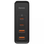 شارژر دیواری 100 وات 4 پورت بیسوس مدل GaN2 Pro به همراه کابل USB-C