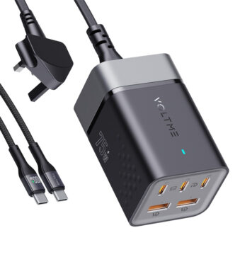 شارژر رومیزی 75 وات 5 پورت ولتمی مدل Vito Go EzTravel به همراه کابل USB-C به USB-C